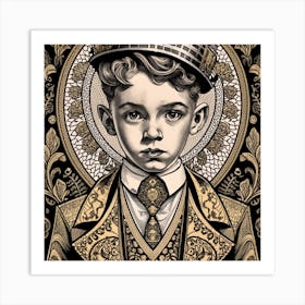 Boy In A Hat Art Print