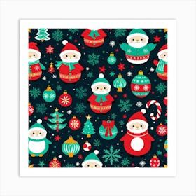 Christmas Ornaments Art Print