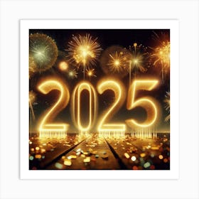 Golden 2025 Art Print