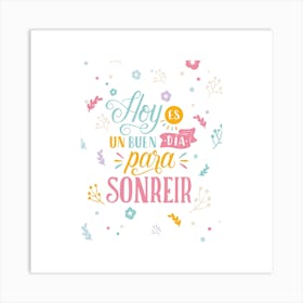 Positive quote print 1 Art Print