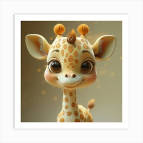 Cute Giraffe 4 Art Print