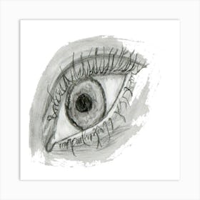 Eye Drawing Art Print