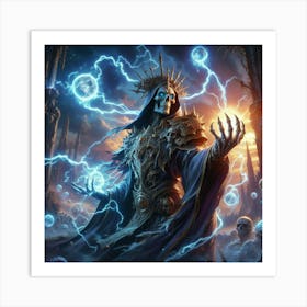 Lich Chain Lightning Art Print