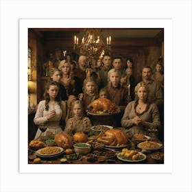 Thanksgiving Table Art Print