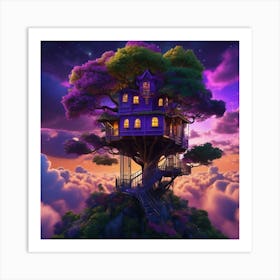 Tree House 1 Art Print