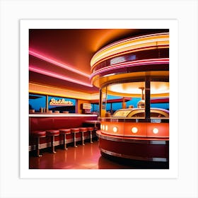 Diner Interior Art Print