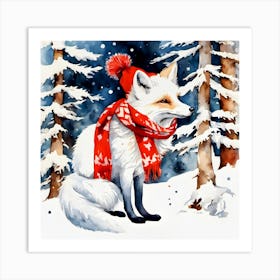 Winter Fox Art Print