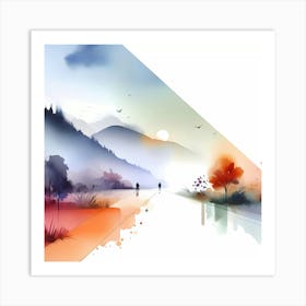 Watercolor Painting 17 Art Print