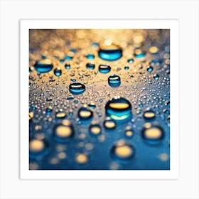 Water Droplets 13 Art Print