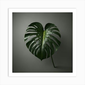 Monstera Leaf 1 Art Print