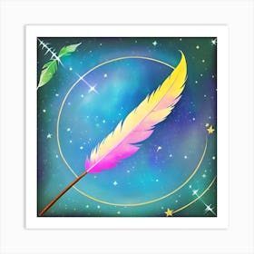 Feather Wand Art Print