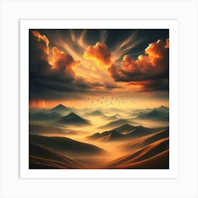 Landscape Painting 7 Art Print