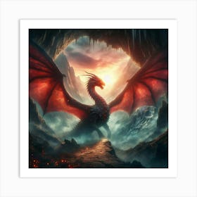 Dragon In The Cave 1 Art Print