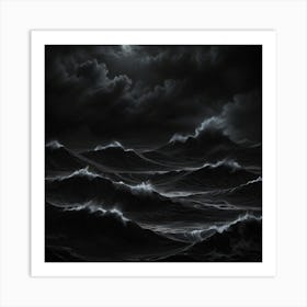 Dark Ocean Art Print