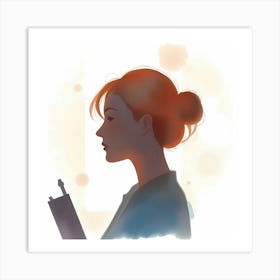 Girl With Red Hair Poster