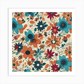 Floral Pattern 4 Art Print