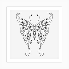 Butterfly Mandala 10 Art Print