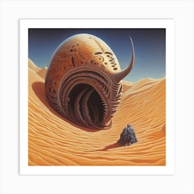 Dune Sand Desert Building 4 Art Print