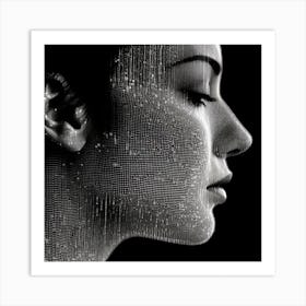 Woman'S Face 2 Art Print