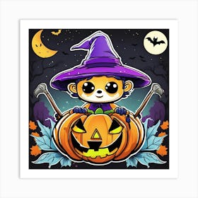 Halloween Witch 6 Art Print