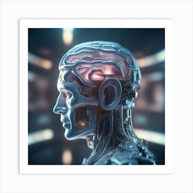 Cyborg Head 20 Art Print