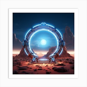 Futuristic Space Art Print