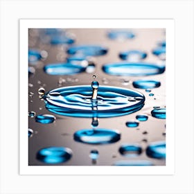 Water Droplets 4 Art Print