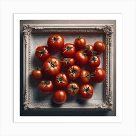 Tomatoes In A Frame 15 Art Print