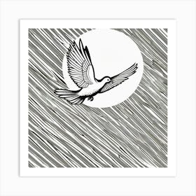 Dove In The Sky Art Print