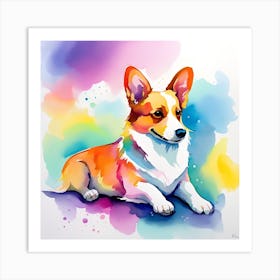 Corgi Painting 38 Art Print