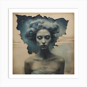 'The Woman In The Water' Art Print