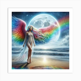 Rainbow Angel 7 Art Print