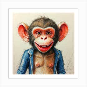 Chimpanzee 13 Art Print