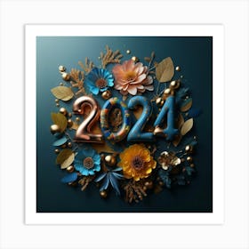 Gift form in the colors of the year 2024 Art Print