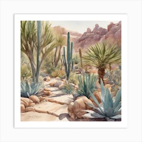 Cactus Garden Art Print