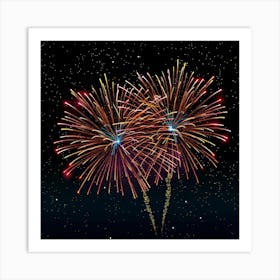 Fireworks In The Sky 1 Art Print