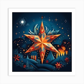 Christmas Star 1 Art Print