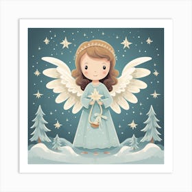 Christmas Angel 20 Art Print