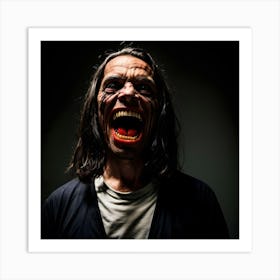 Screaming Man Art Print