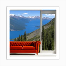 View Of The Mountains Art Print