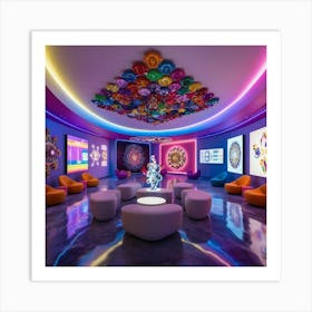 Colorful Living Room Art Print