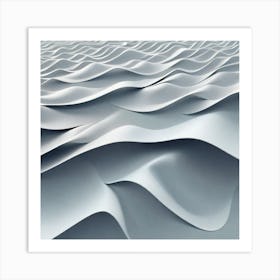 Abstract Wavy Wave Art Print