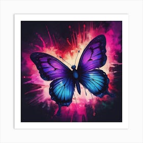 Butterfly Painting 335 Art Print