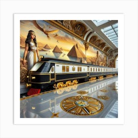 Egyptian Train Art Print
