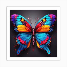 Colorful Butterfly 4 Art Print