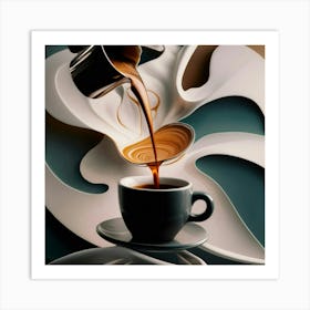 Coffee Pouring 28 Art Print