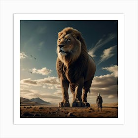 King In The Desert Art Print