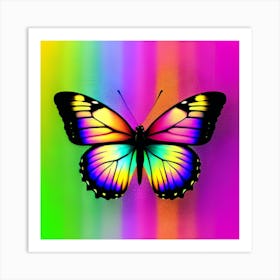 Rainbow Butterfly 8 Art Print