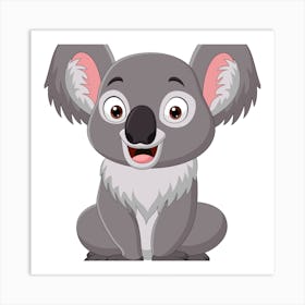 Cartoon Koala Art Print