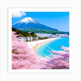 Cherry Blossoms In Japan Art Print